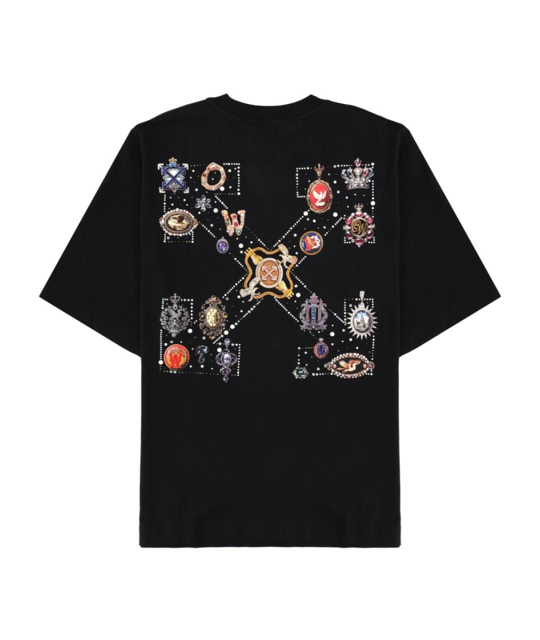 OFF-WHITE Черная футболка, фото 2