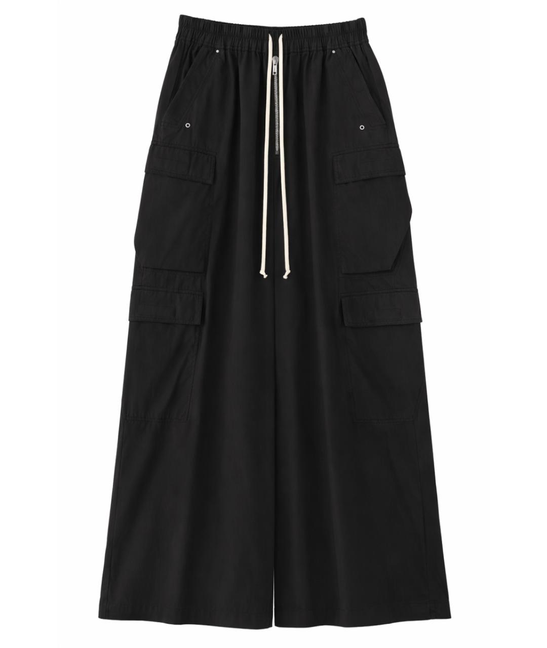 RICK OWENS DRKSHDW Черные хлопковые повседневные брюки, фото 1