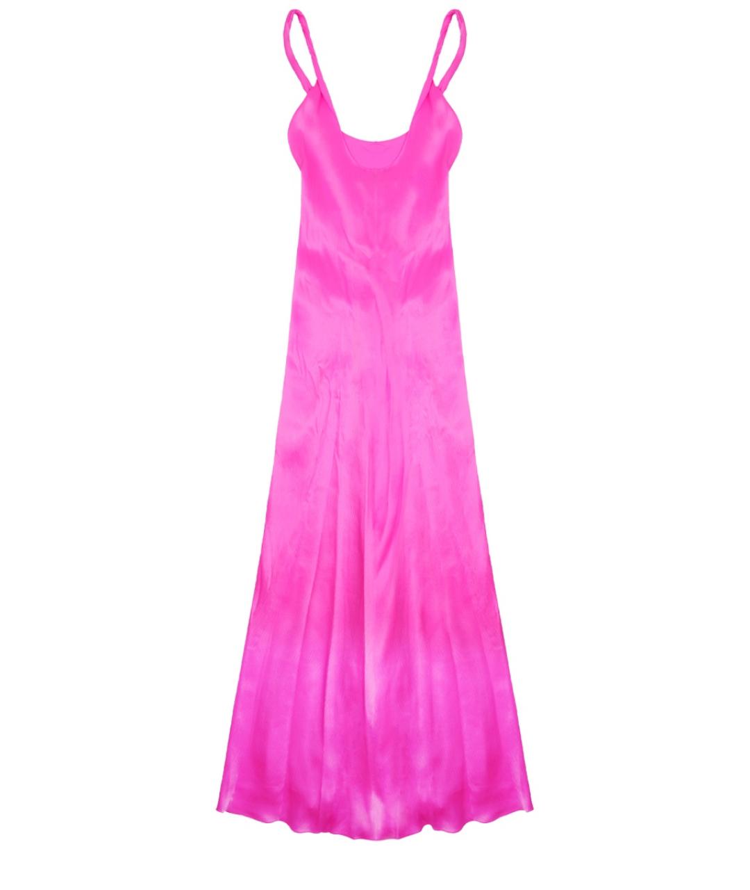 J.W.ANDERSON Розовое шелковое повседневное платье, фото 2