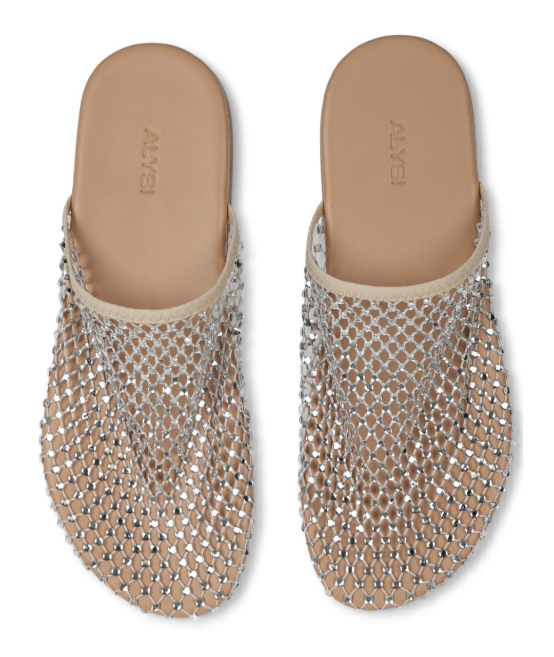 ALYSI Серебряные синтетические сабо, фото 5