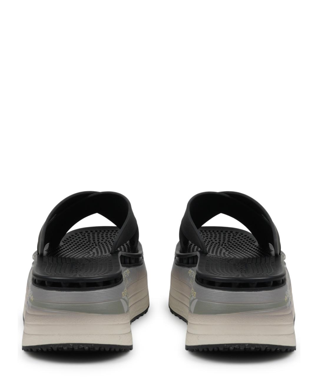 PREMIATA Черные синтетические сабо, фото 4