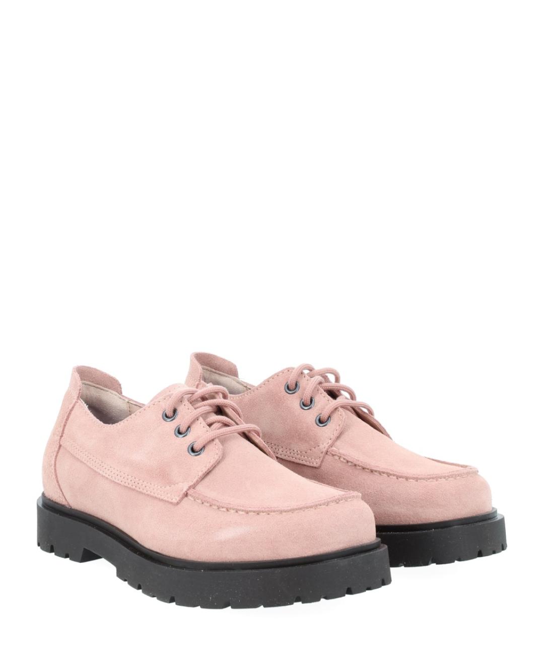 BIRKENSTOCK Розовые замшевые низкие ботинки, фото 2