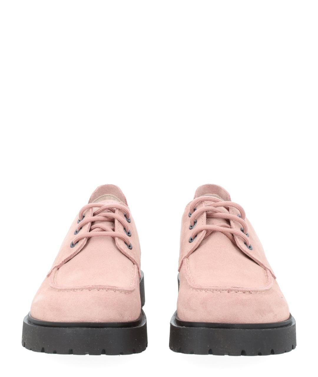 BIRKENSTOCK Розовые замшевые низкие ботинки, фото 3