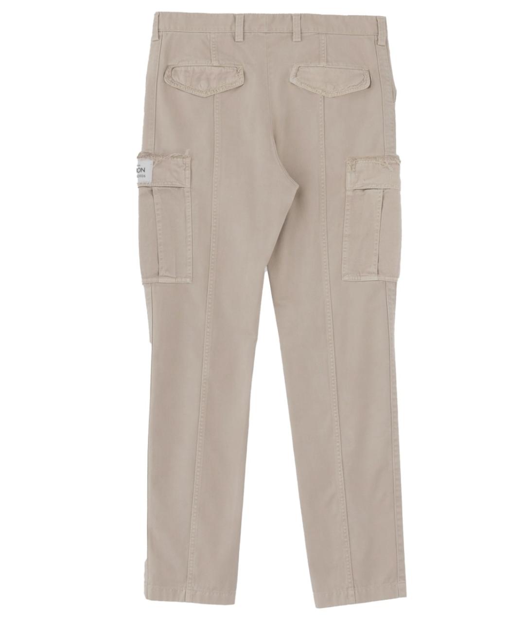 DOLCE&GABBANA Бежевые хлопковые повседневные брюки, фото 6