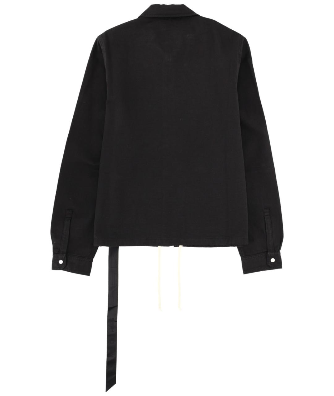 RICK OWENS DRKSHDW Черная хлопковая куртка, фото 3