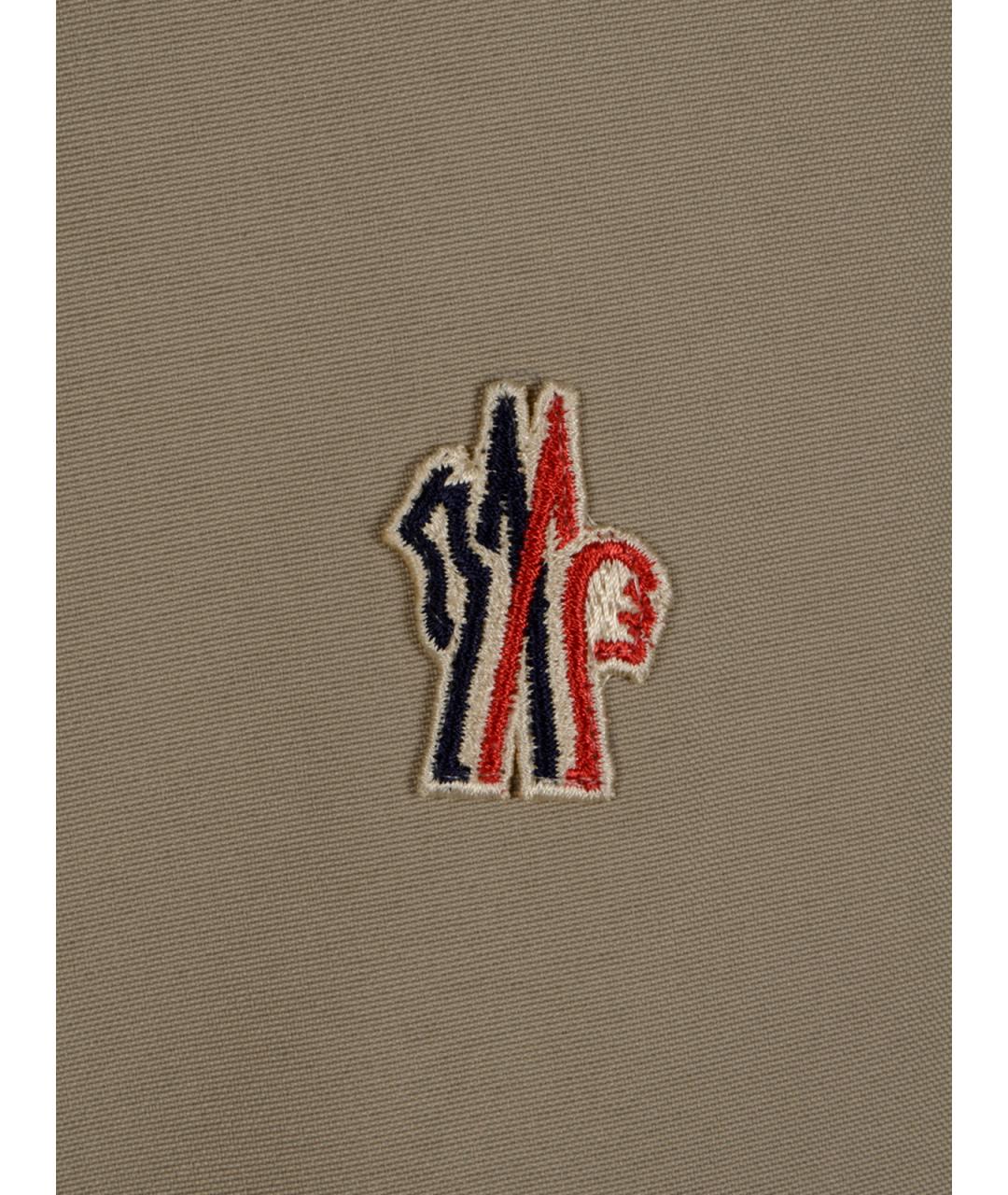 MONCLER GRENOBLE Бежевая полиэстеровая куртка, фото 3