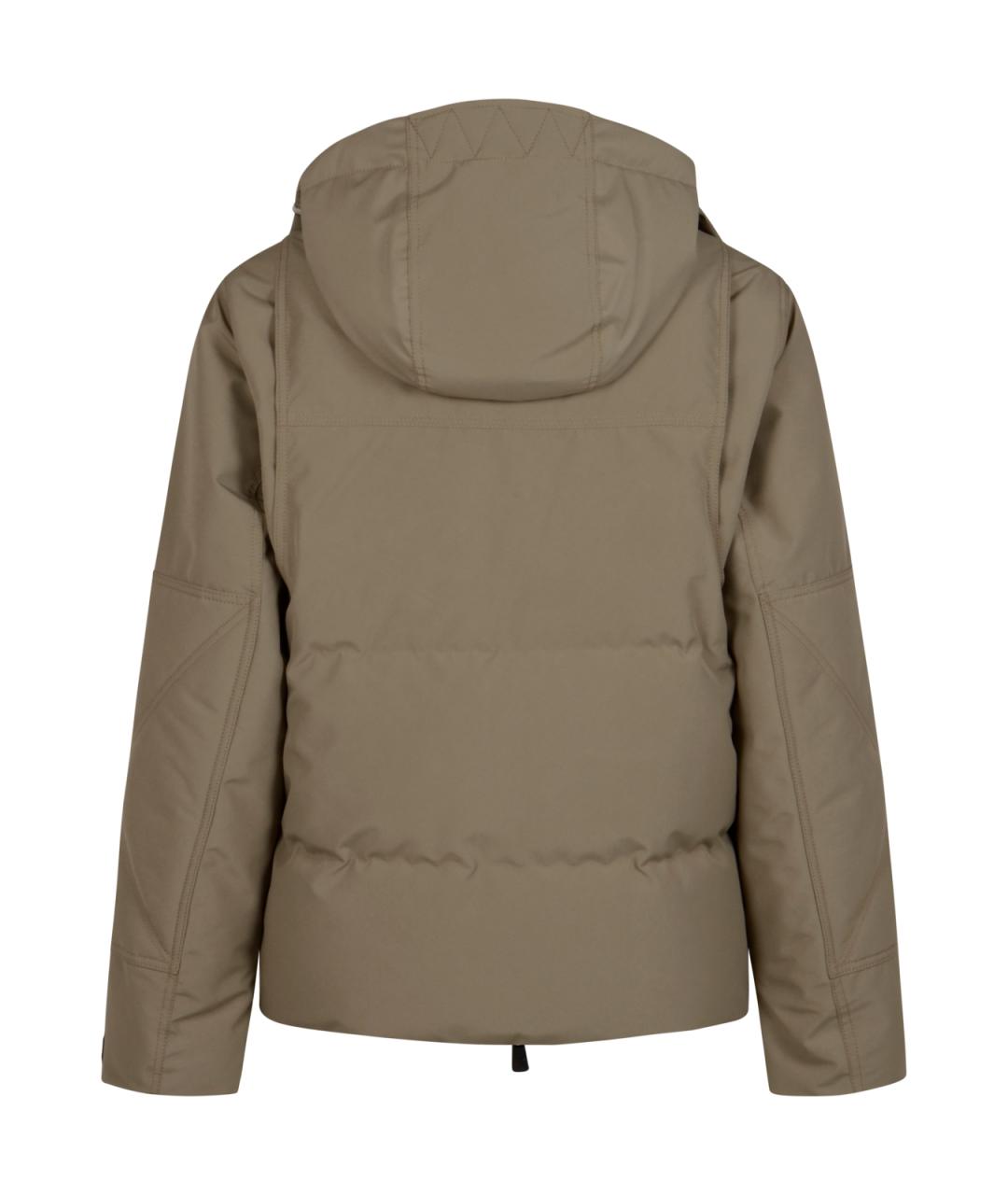 MONCLER GRENOBLE Бежевая полиэстеровая куртка, фото 2