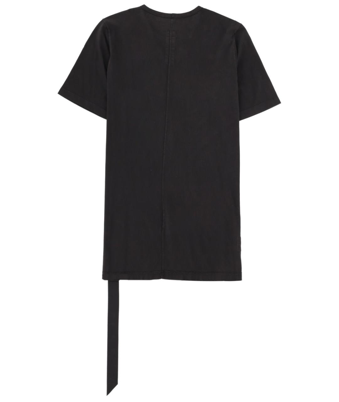 RICK OWENS DRKSHDW Черная хлопковая футболка, фото 3