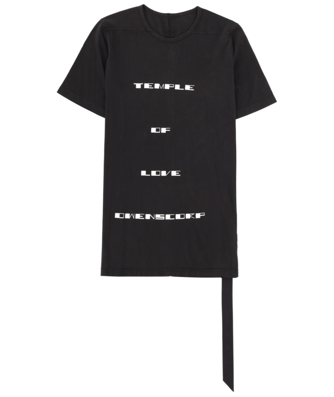 RICK OWENS DRKSHDW Черная хлопковая футболка, фото 1