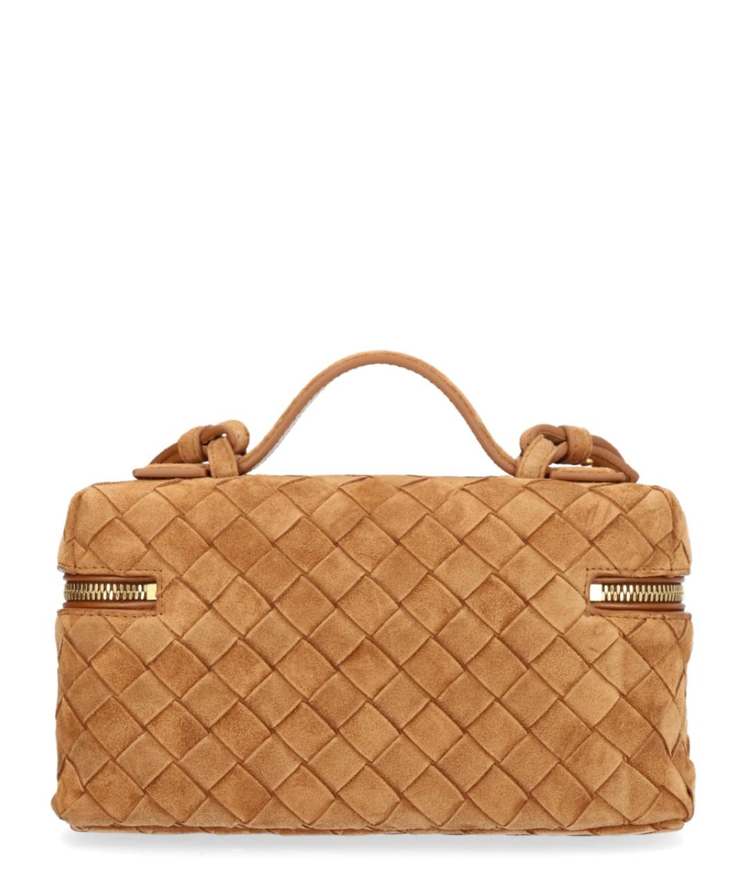 BOTTEGA VENETA Бежевая замшевая сумка через плечо, фото 2