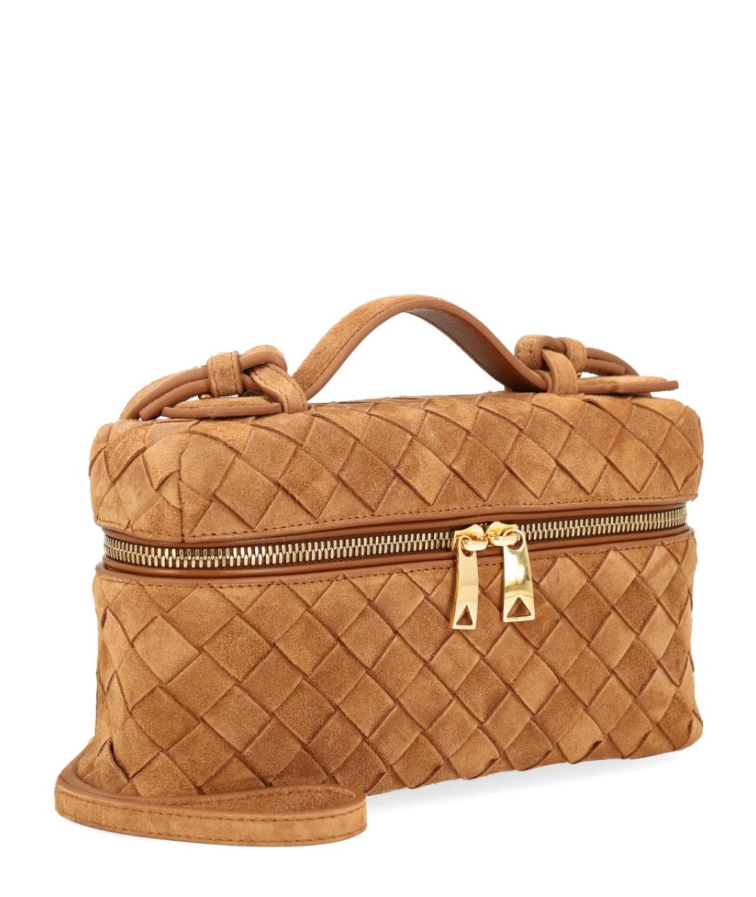 BOTTEGA VENETA Бежевая замшевая сумка через плечо, фото 3