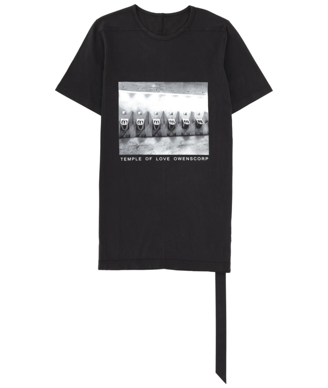 RICK OWENS DRKSHDW Черная хлопковая футболка, фото 1