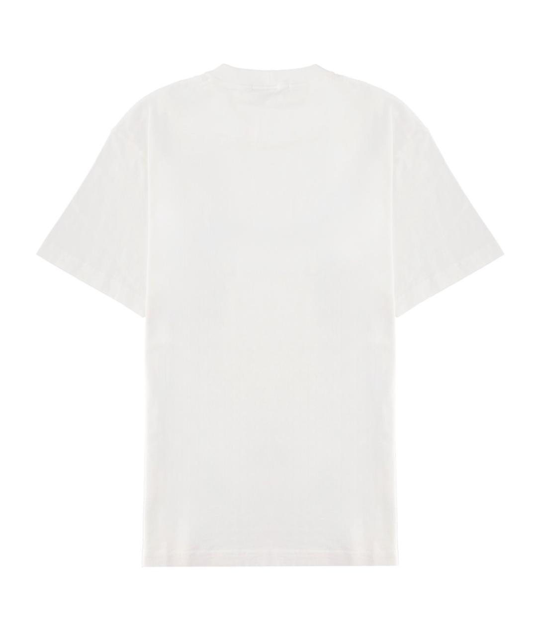 STONE ISLAND Белая хлопковая футболка, фото 2