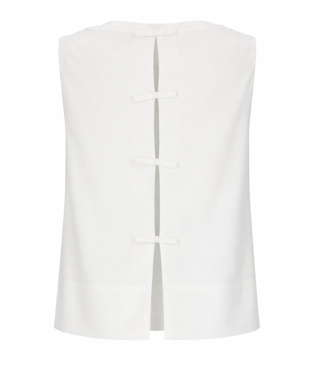 HERNO Белая хлопковая блузы, фото 3