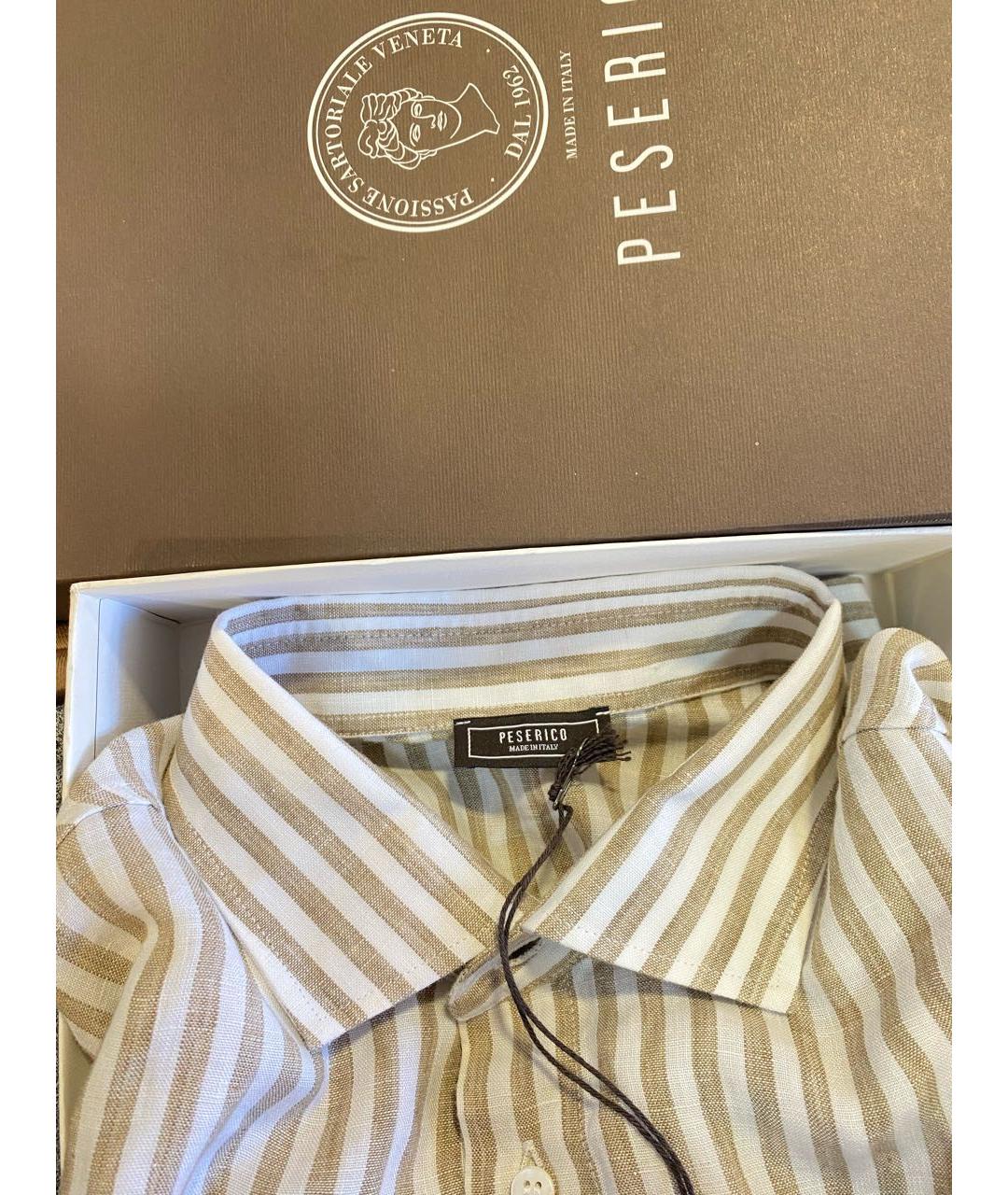 PESERICO Льняная кэжуал рубашка, фото 3