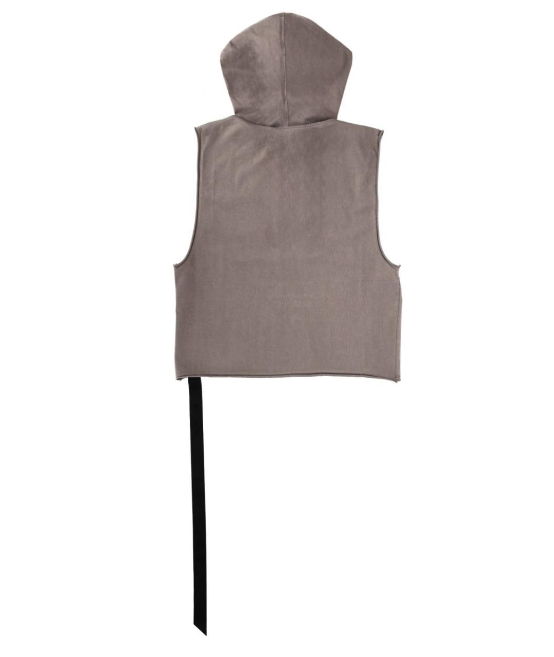 RICK OWENS DRKSHDW Коричневая хлопковая майка, фото 5