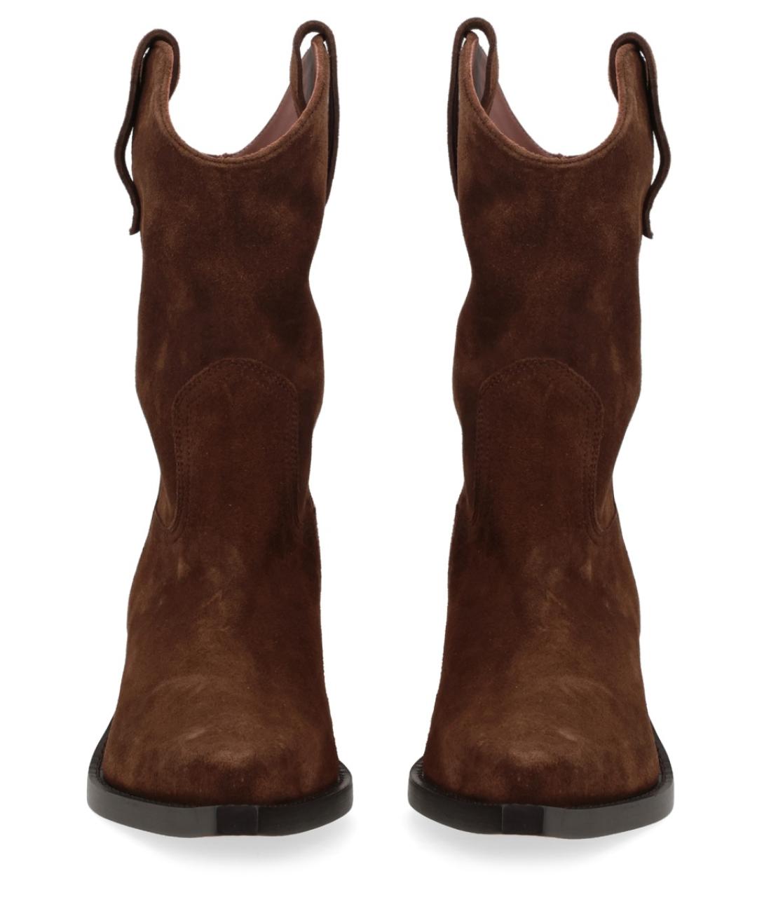 PARIS TEXAS Коричневые замшевые ботинки, фото 2