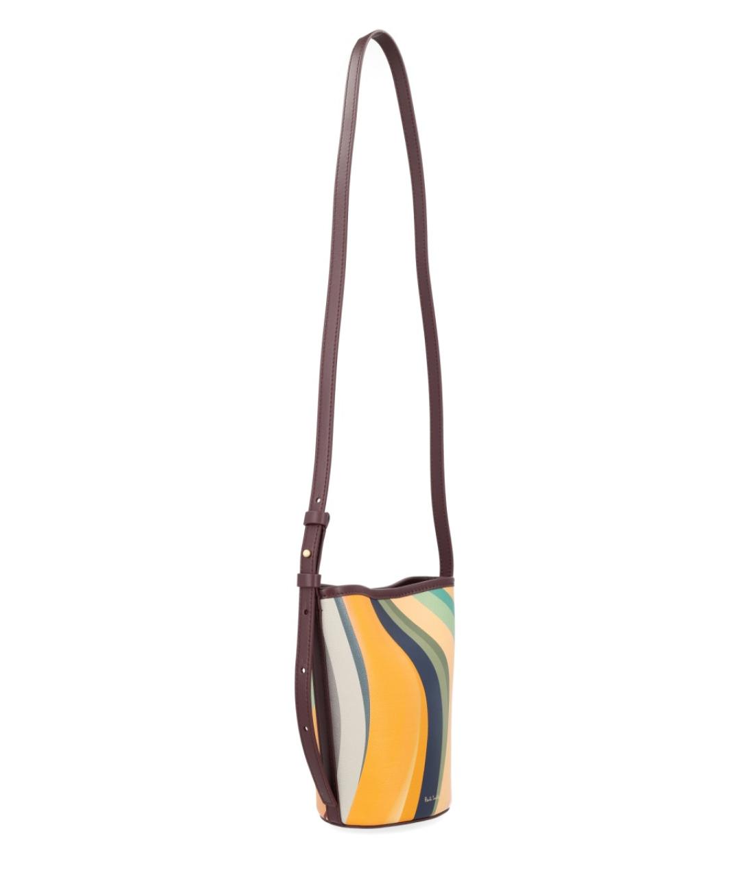 PAUL SMITH Мульти кожаная сумка через плечо, фото 3