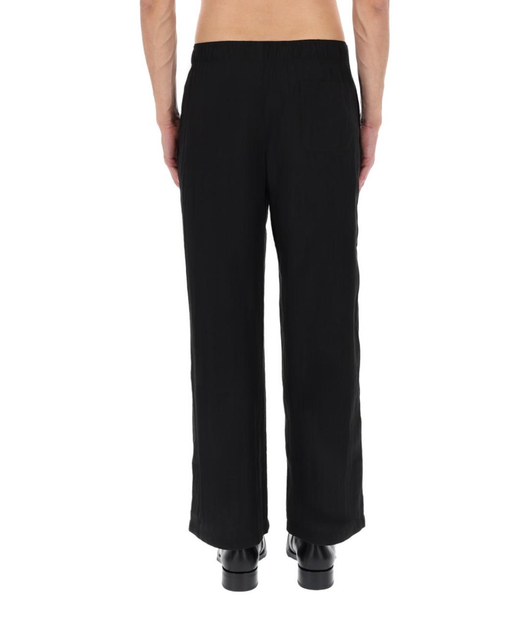 OUR LEGACY Черные льняные повседневные брюки, фото 5