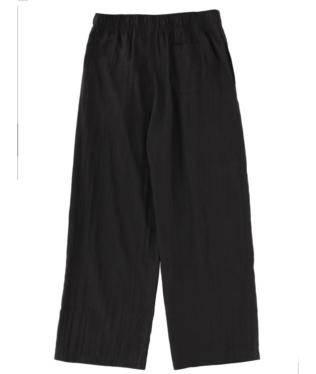 OUR LEGACY Черные льняные повседневные брюки, фото 3