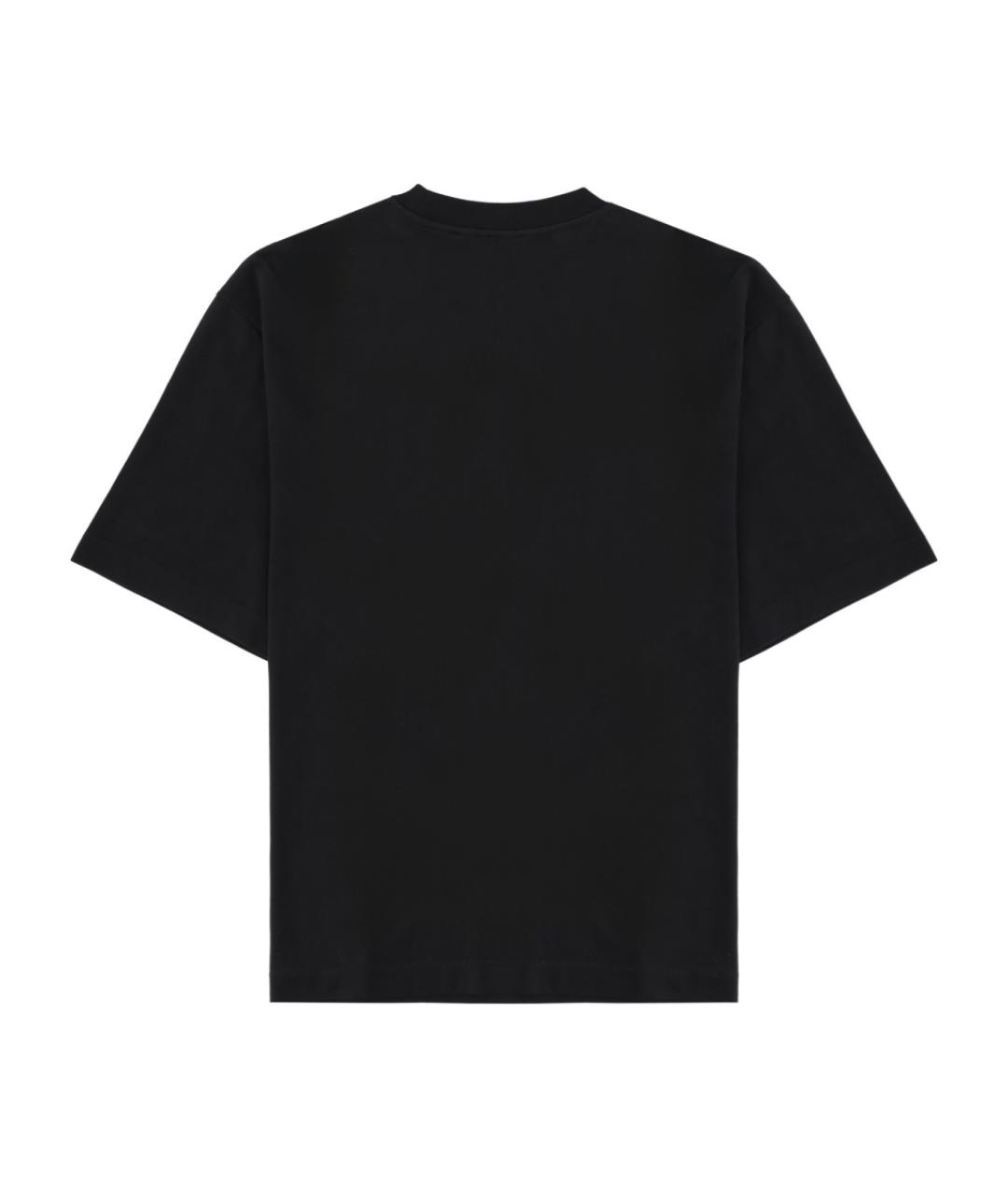 OFF-WHITE Черная хлопковая футболка, фото 2