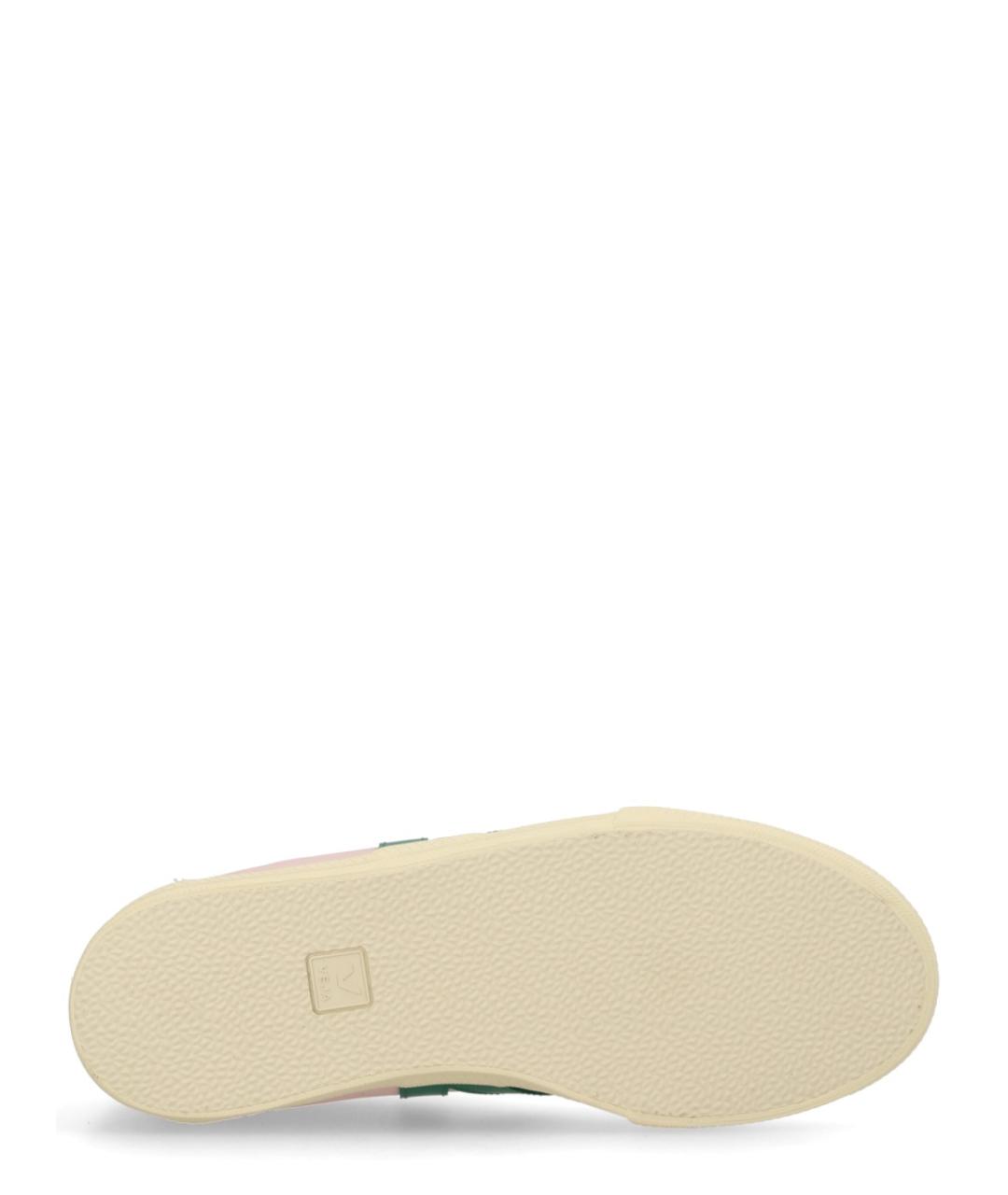 VEJA Розовые кожаные низкие кроссовки / кеды, фото 5