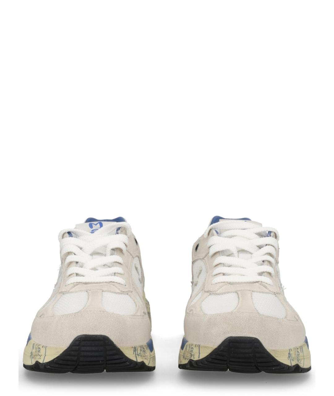 PREMIATA Белые текстильные низкие кроссовки / кеды, фото 3