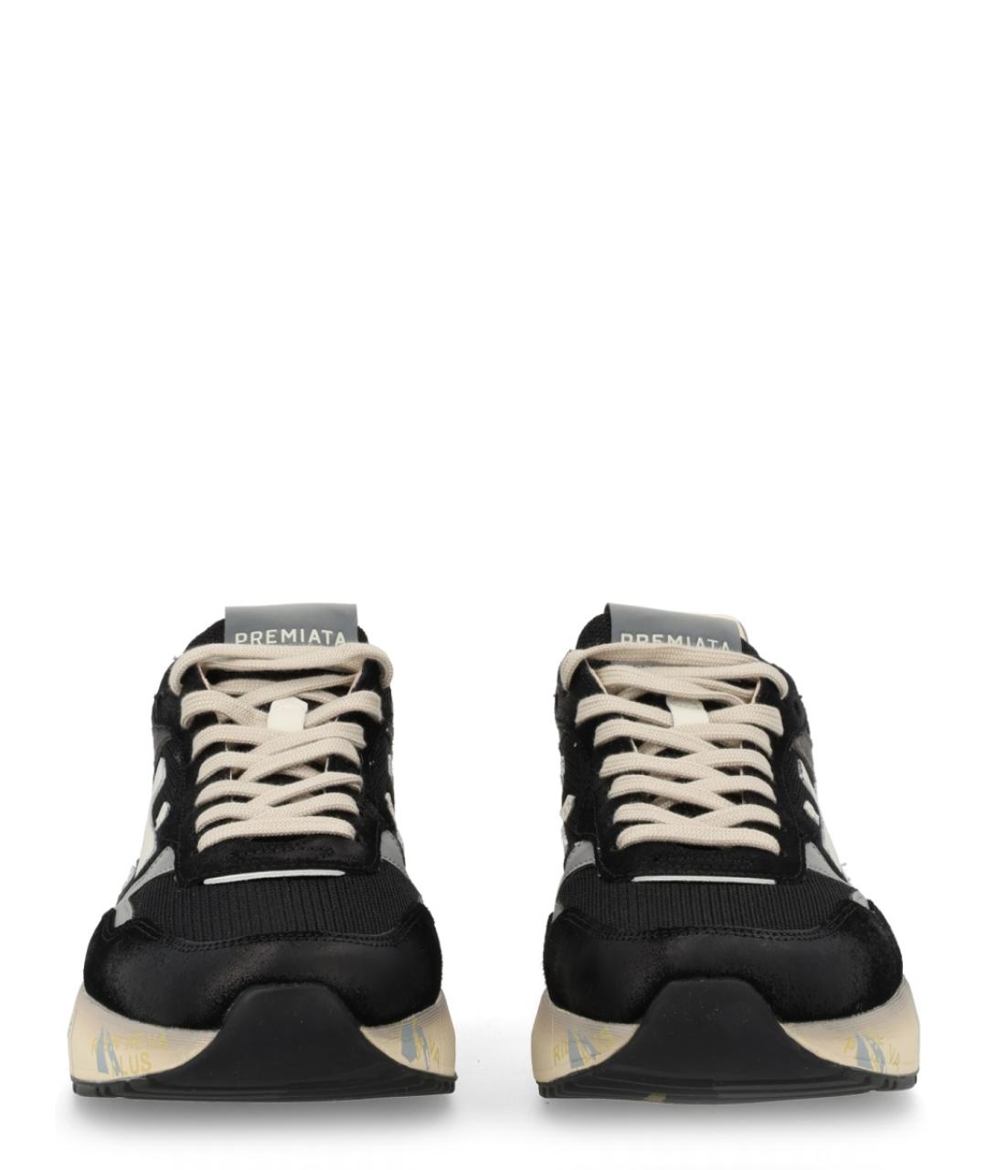 PREMIATA Черные низкие кроссовки / кеды, фото 3