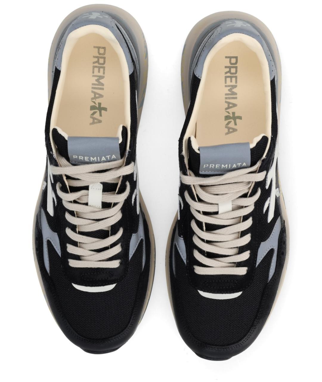 PREMIATA Черные низкие кроссовки / кеды, фото 6