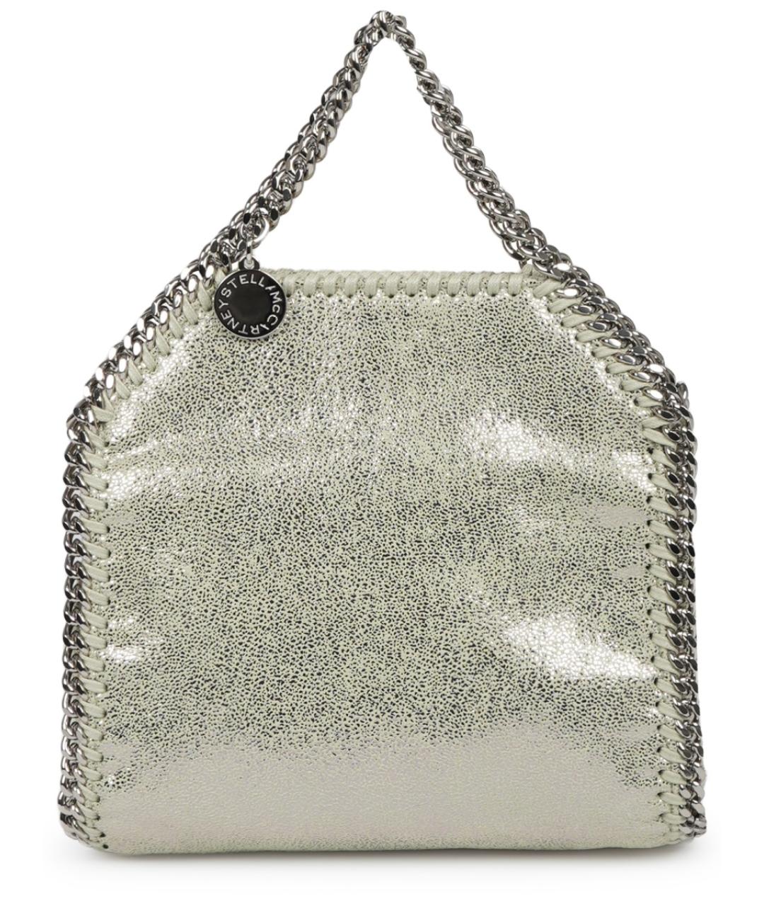 STELLA MCCARTNEY Серебряная сумка тоут из искусственной кожи, фото 5