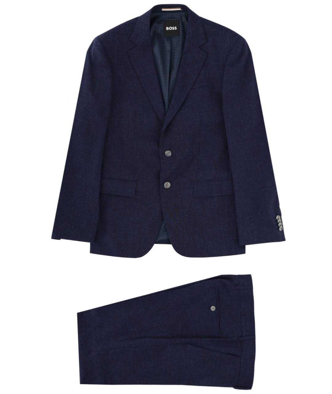 HUGO BOSS Синий классический костюм, фото 1