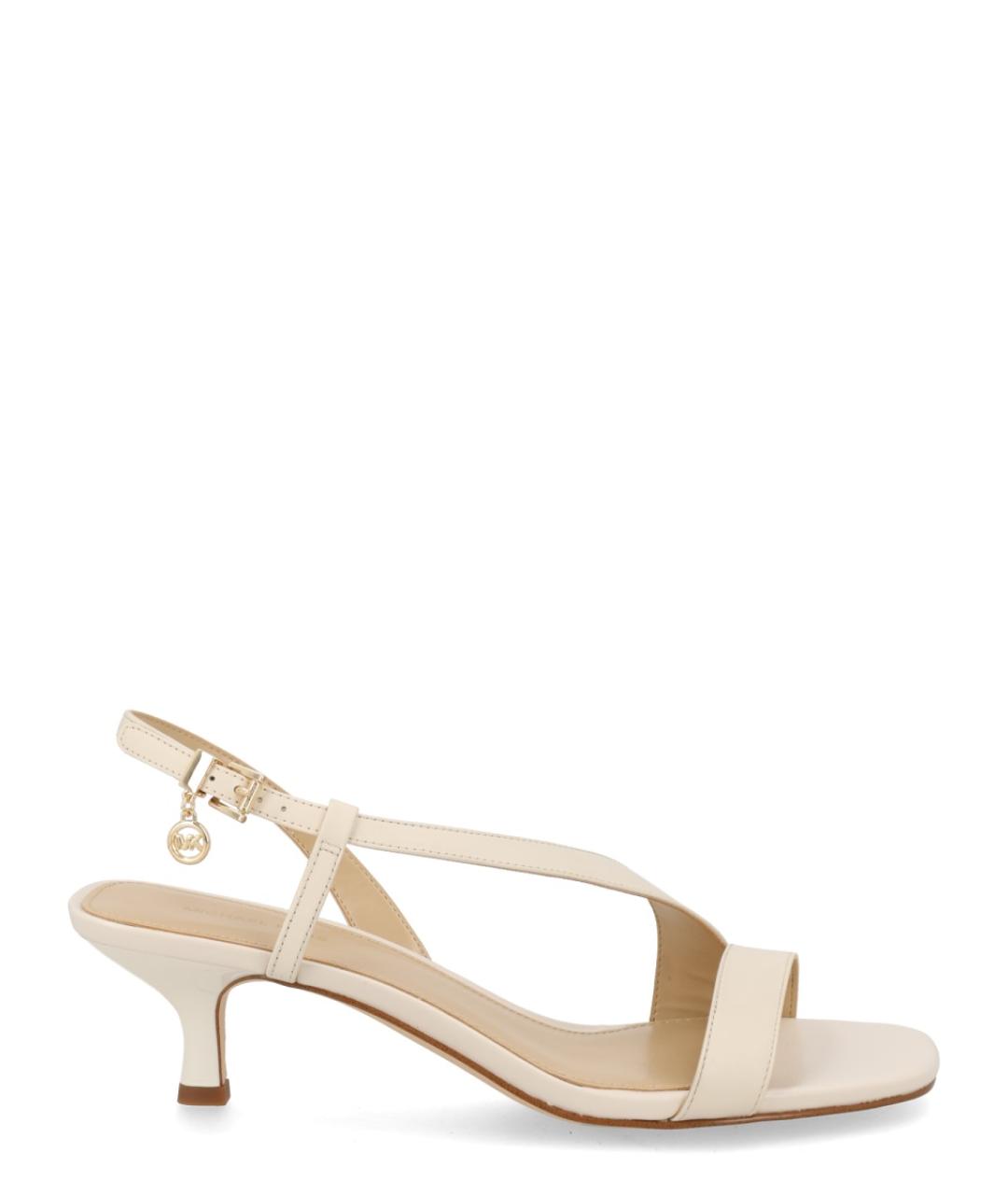 MICHAEL KORS Бежевые кожаные босоножки, фото 1