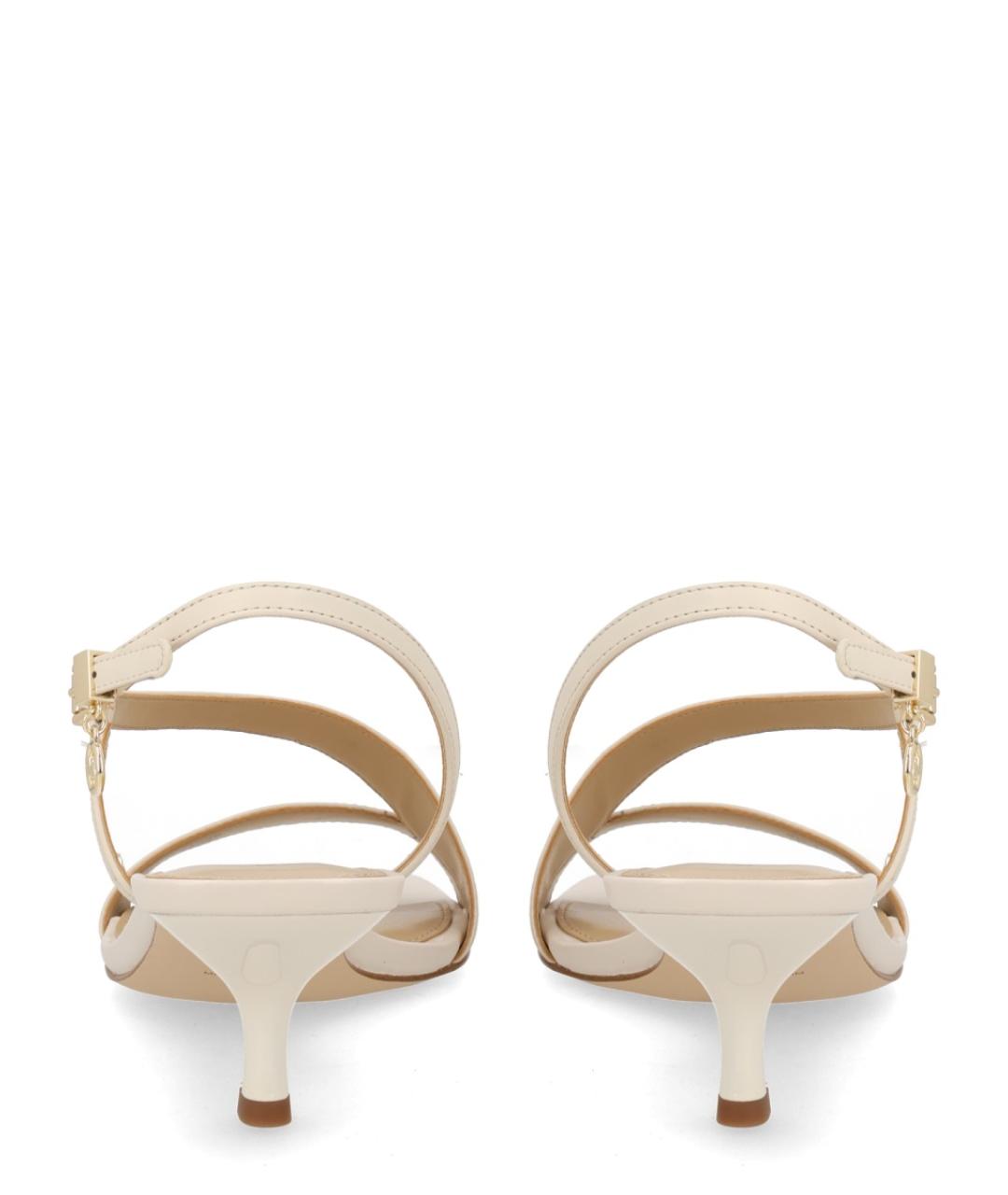 MICHAEL KORS Бежевые кожаные босоножки, фото 4