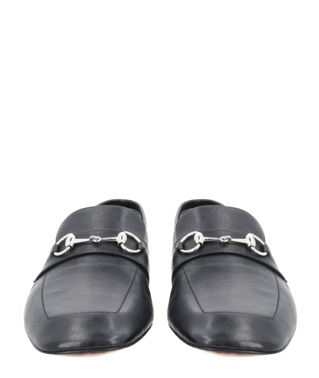 GUCCI Черные кожаные лоферы, фото 3
