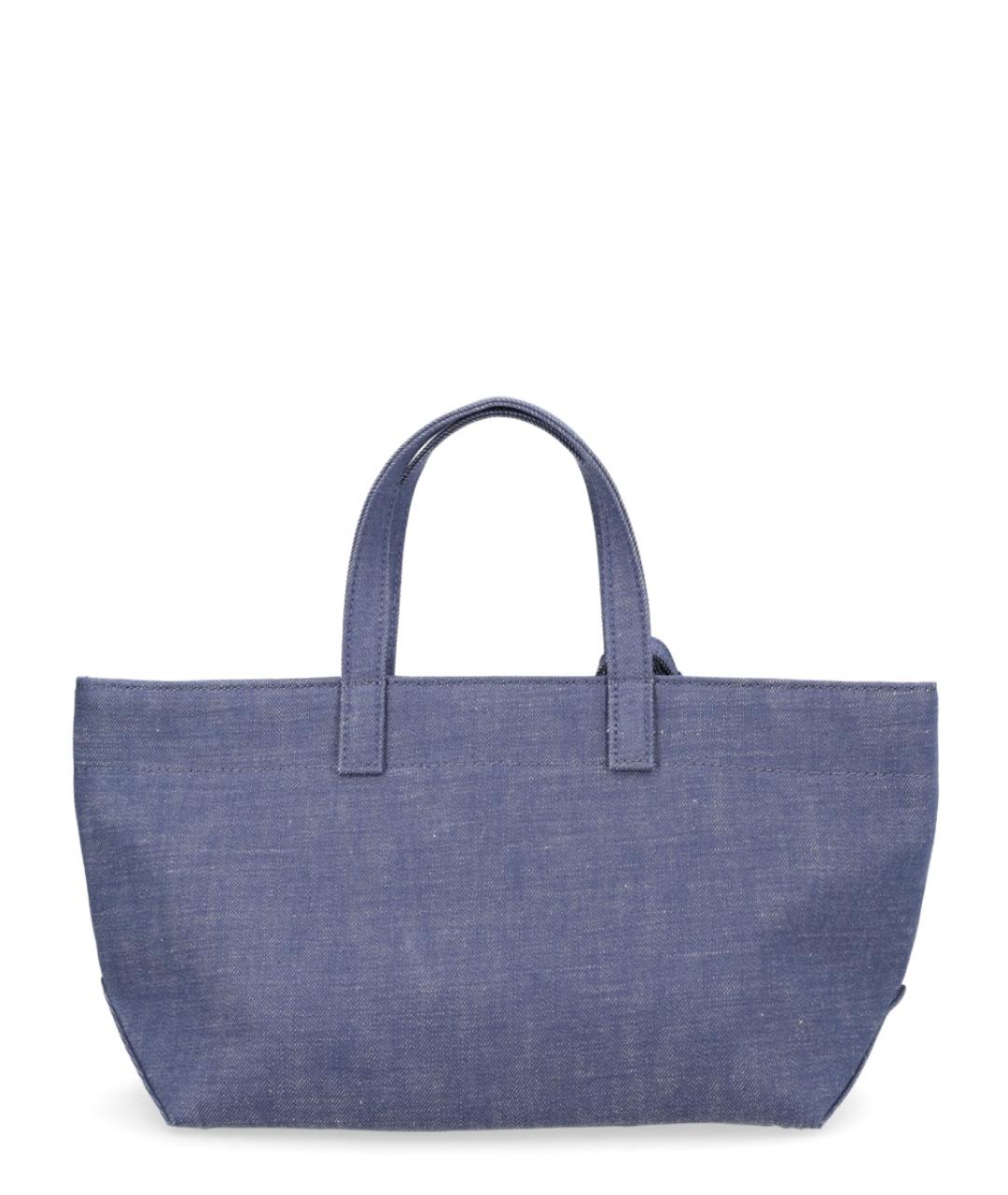 A.P.C. Синяя хлопковая сумка тоут, фото 2