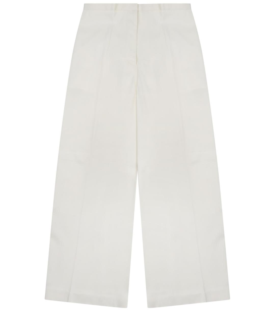 ALBERTA FERRETTI Белые вискозные прямые брюки, фото 1