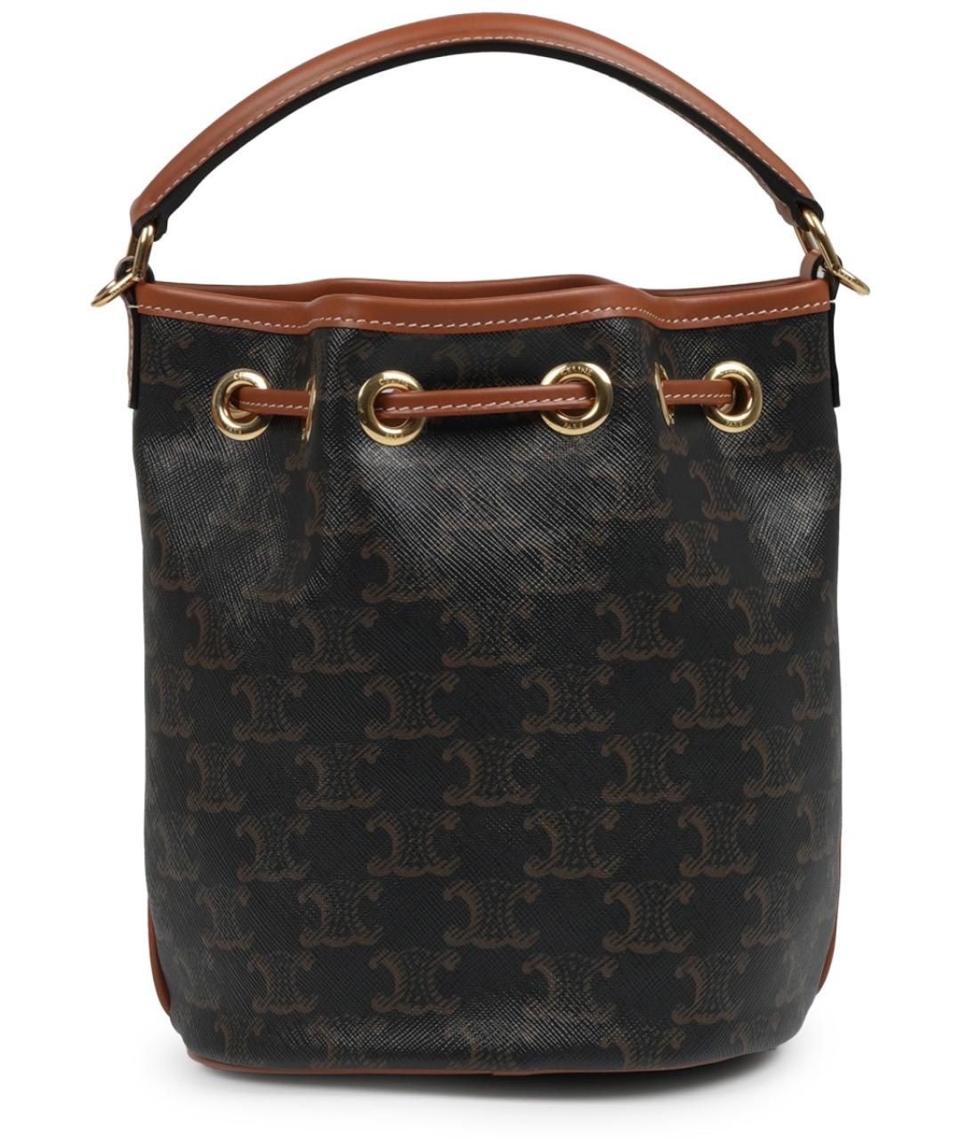 CELINE Коричневая сумка через плечо, фото 3