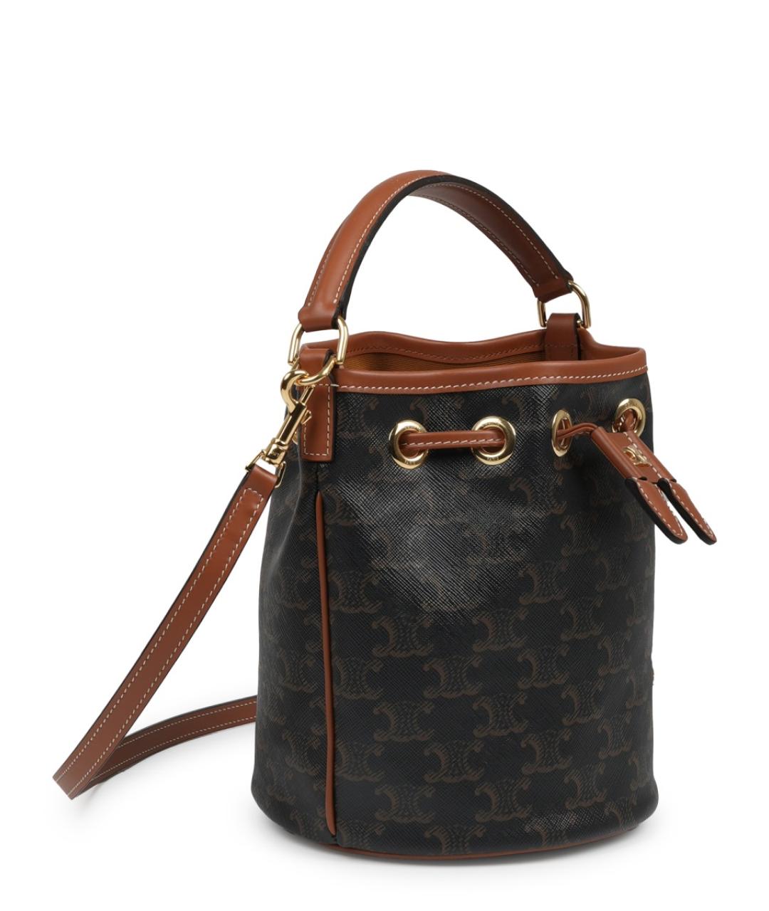 CELINE Коричневая сумка через плечо, фото 2