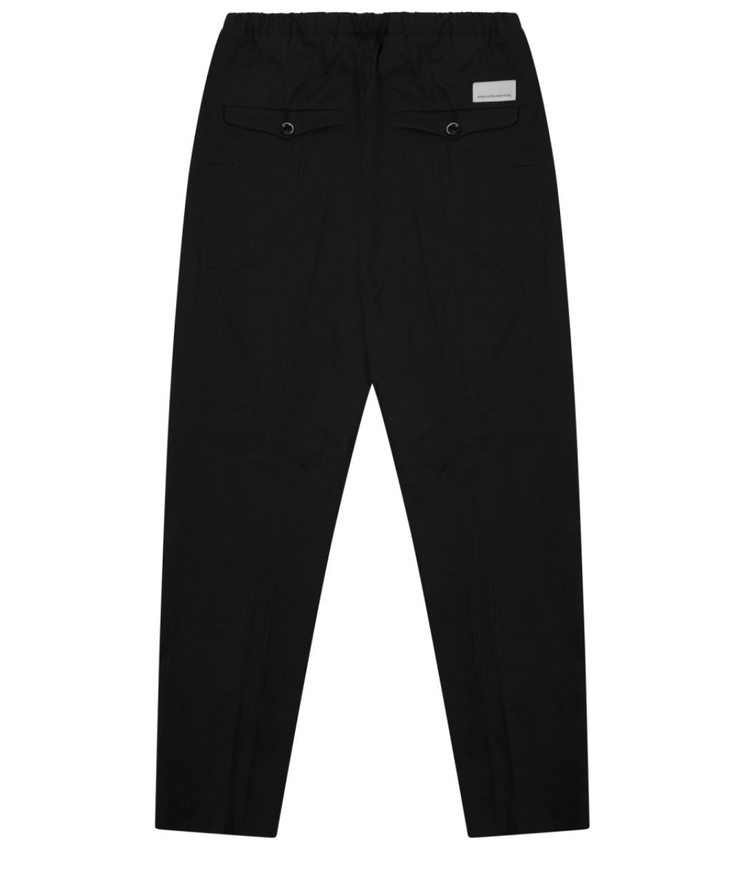 NINE IN THE MORNING Черные хлопковые повседневные брюки, фото 2