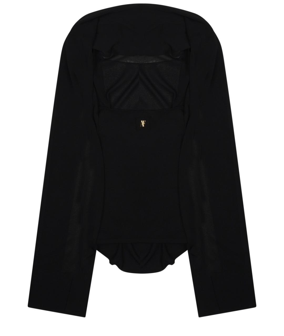 ALBERTA FERRETTI Черная вискозная блузы, фото 2