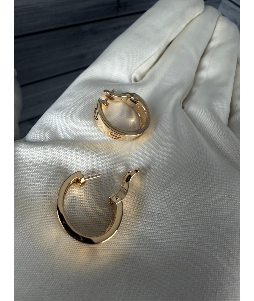 CARTIER Золотые серьги из желтого золота, фото 3