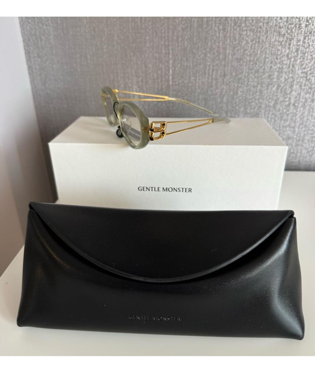 GENTLE MONSTER Хаки пластиковые солнцезащитные очки, фото 4