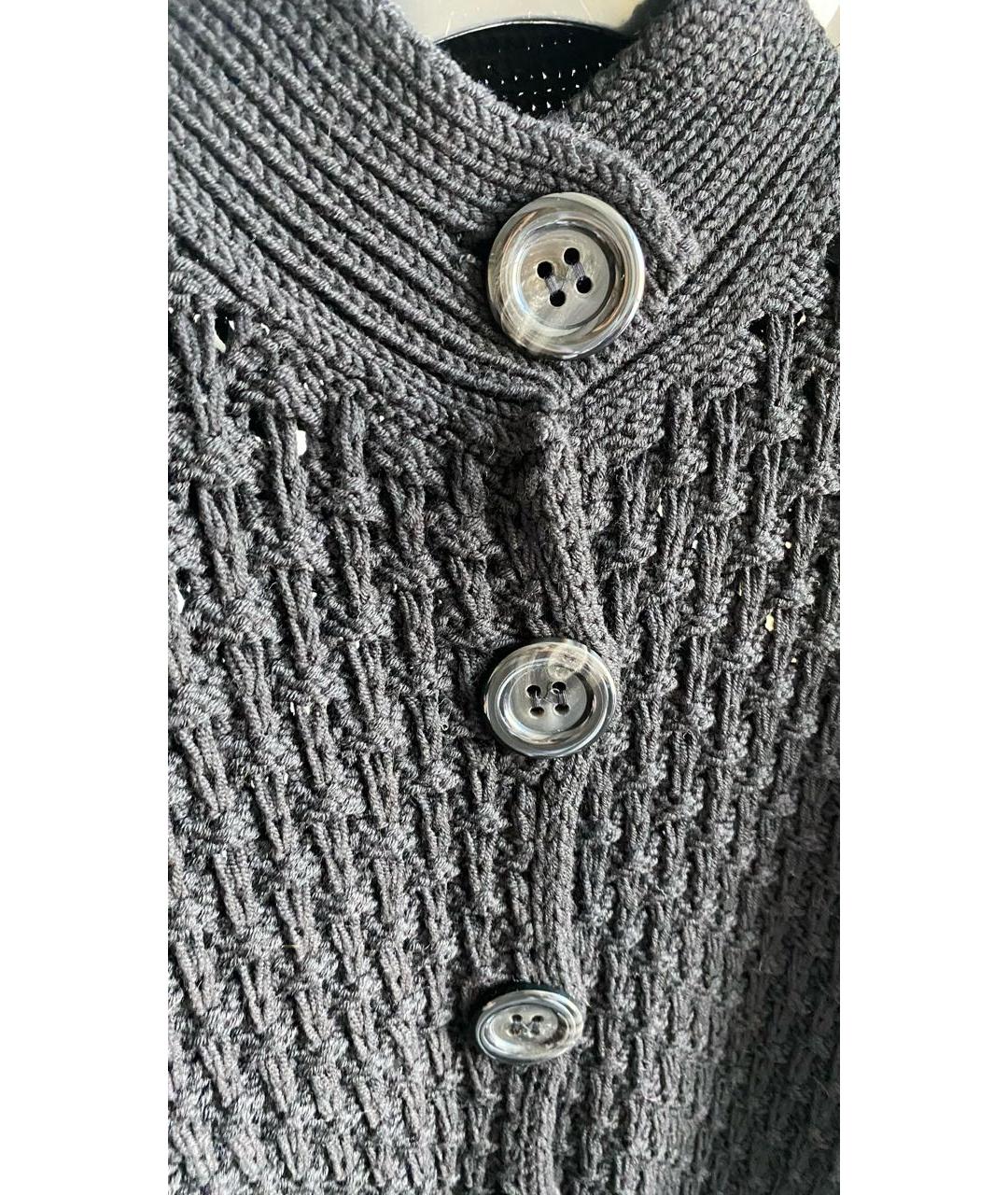 MAX MARA Черный шерстяной кардиган, фото 4