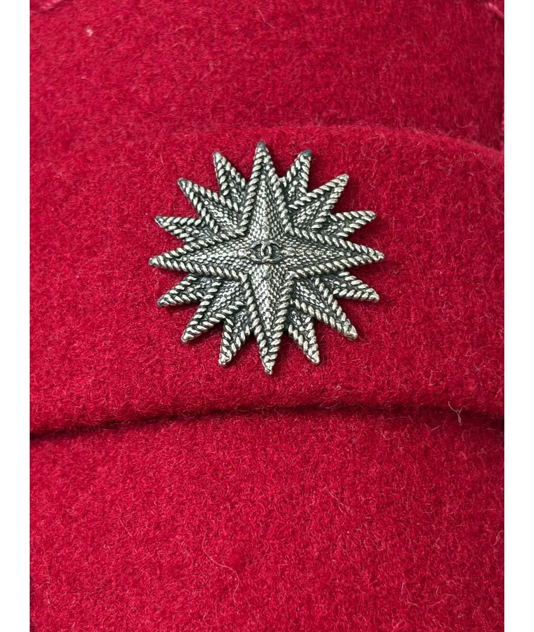 CHANEL Красные текстильные лоферы, фото 2