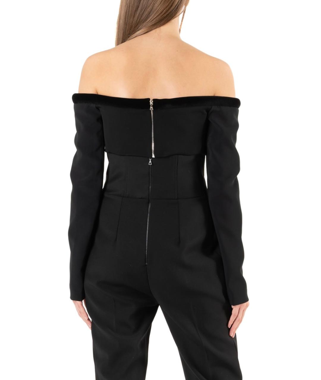 DAVID KOMA Черная вискозная блузы, фото 4