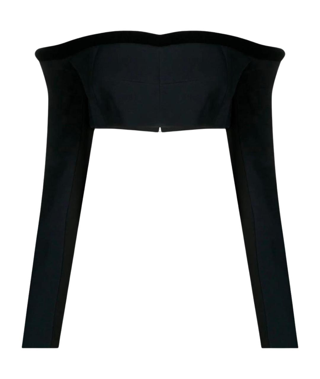 DAVID KOMA Черная вискозная блузы, фото 1