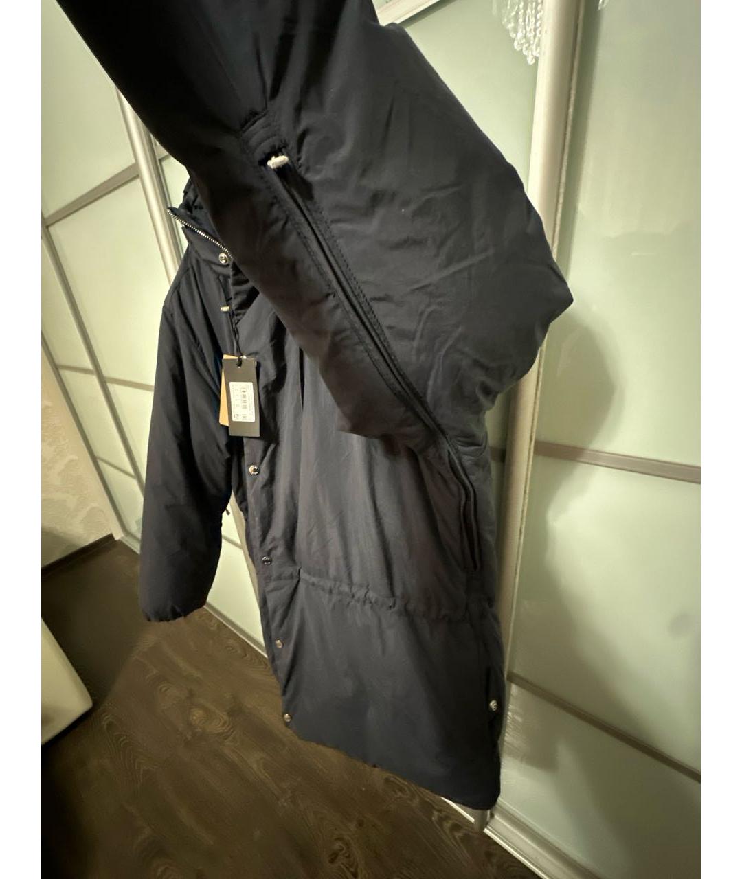 HUGO BOSS Темно-синий полиамидовый пуховик, фото 5