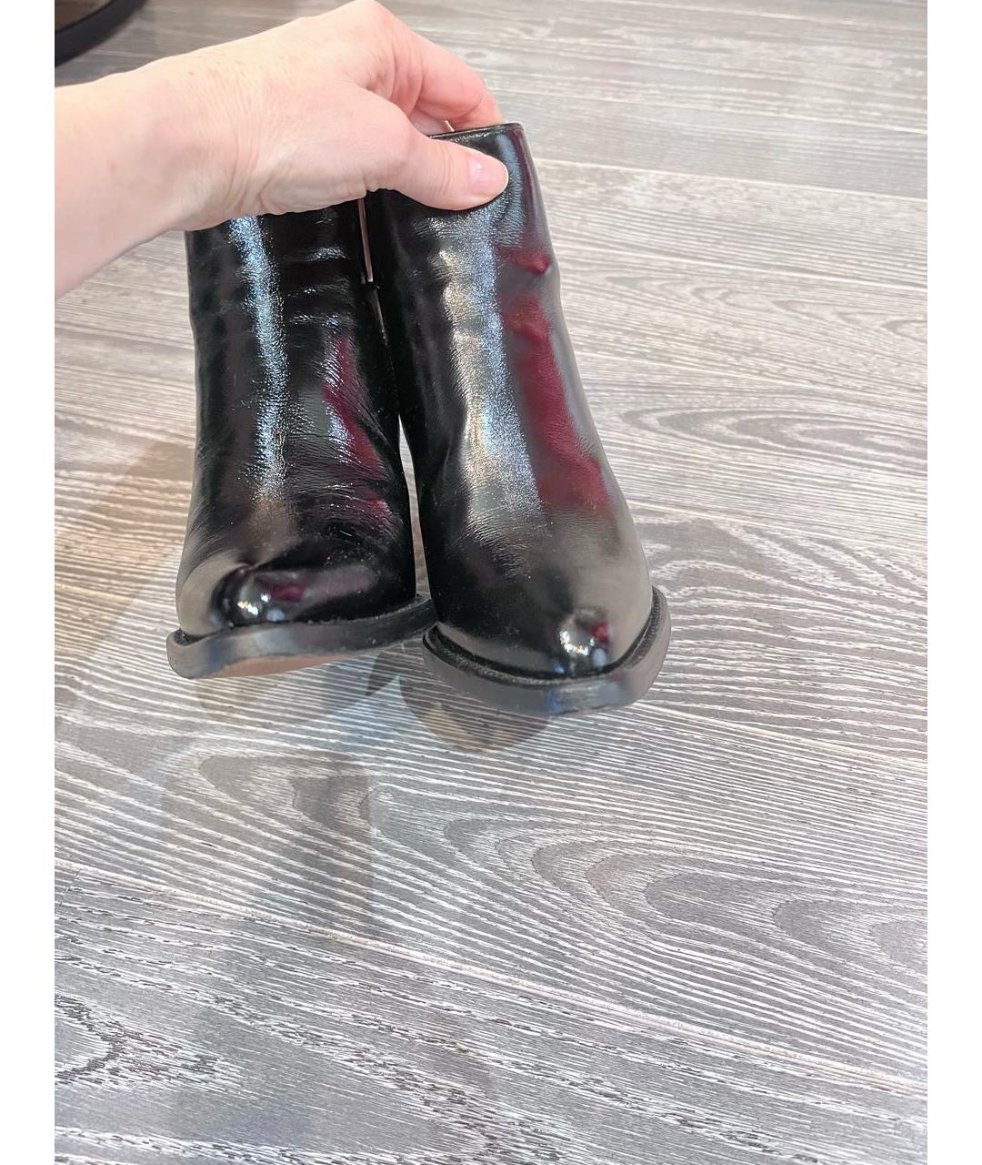 CHLOE Черные ботильоны из лакированной кожи, фото 7