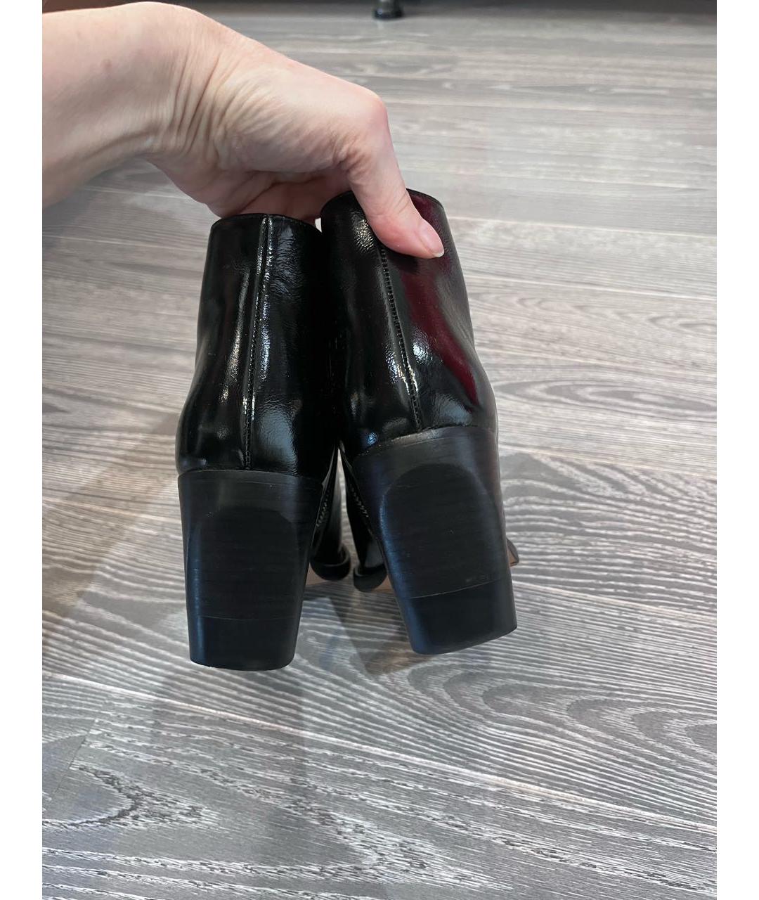 CHLOE Черные ботильоны из лакированной кожи, фото 4