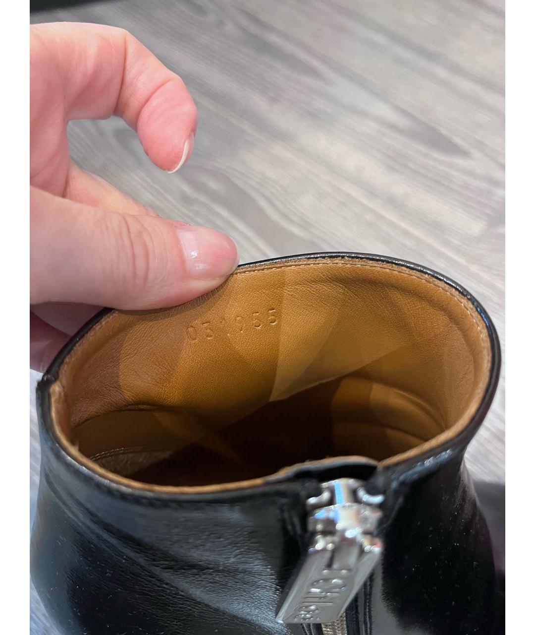 CHLOE Черные ботильоны из лакированной кожи, фото 5